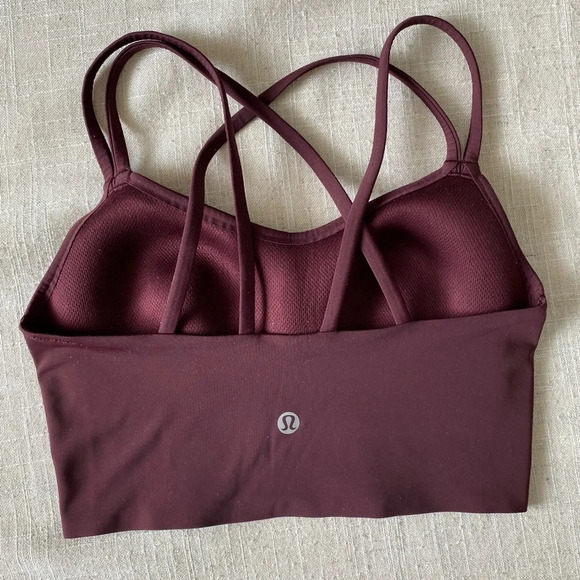 NWOT Lululemon Like A Cloud  Longline bra - cassis - Picture 3 of 8